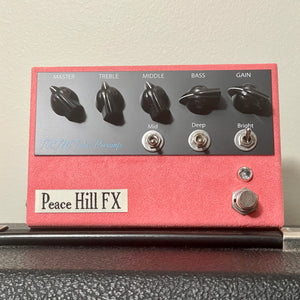Peace Hill FX TRJM Tube Preamp Pink Suede w/ Foot Switch (On Order Arrive May/June 2024)
