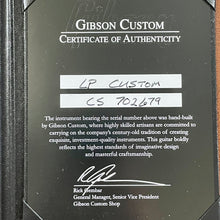 Load image into Gallery viewer, Gibson Custom Les Paul Custom Alpine White