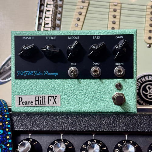 Peace Hill FX TRJM Tube Preamp w/ Footswitch Surf Green Tolex - In Stock Ready to Ship