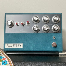 Load image into Gallery viewer, Peace Hill FX SSS Tube Preamp Turquoise Suede w/ Foot Switch