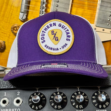 Load image into Gallery viewer, Southern Guitars Patch Hat - Richardson - Purple/Gold/White