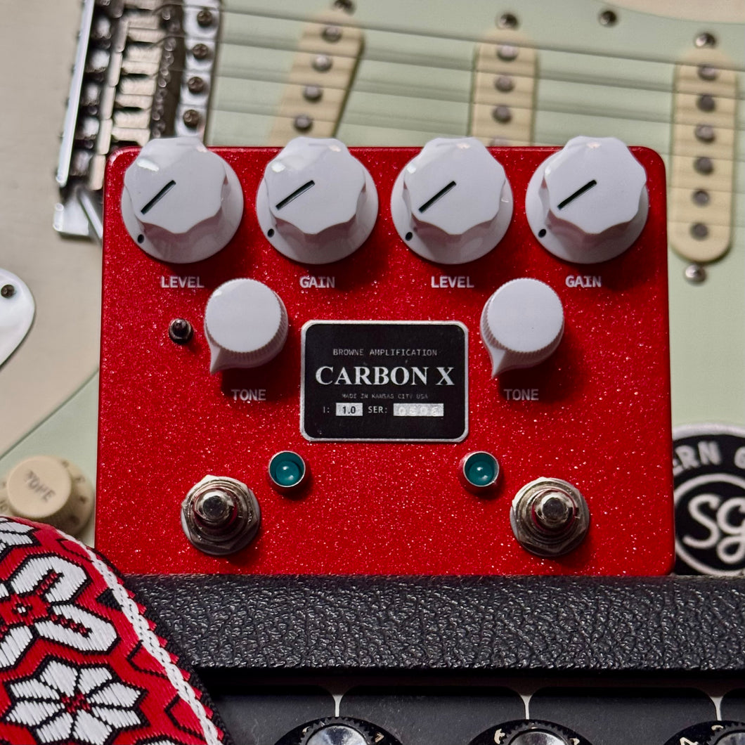 Browne Amplification Carbon X Sparkle Red Ltd Edition