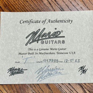 Mario Guitars T Style Nocaster Blonde Light Relic