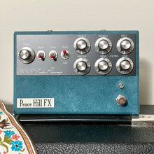Load image into Gallery viewer, Peace Hill FX SSS Tube Preamp Turquoise Suede w/ Foot Switch