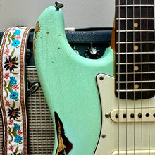 Load image into Gallery viewer, Fender Custom Shop 2018 NAMM Ltd. Ed. 1962 Stratocaster Heavy Relic Surf Green Over 3TSB